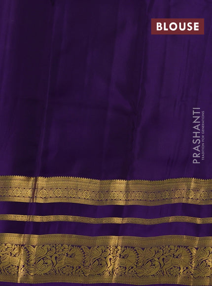 Green & Purple Kanchipuram Silk - Weaves