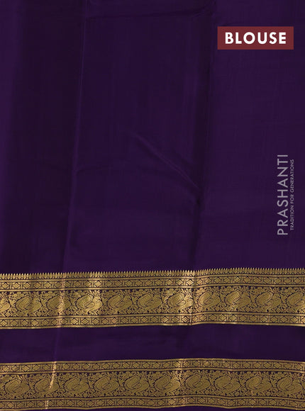 Maroon & Purple Kanchipuram Silk - Buttas