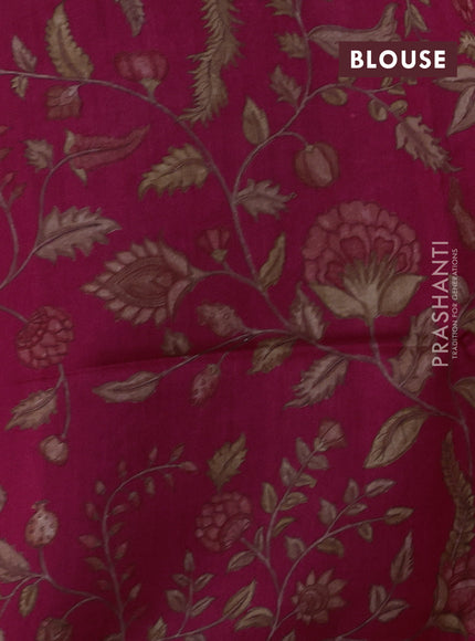 Pink Pure Munga Tussar Silk - Kantha Embroidery