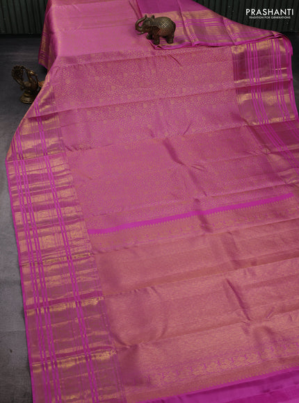 Pink Pure Kanchipuram Silk Saree - Brocade