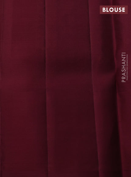 Magenta Pink &  Pure Kanchipuram Silk Saree - Brocade