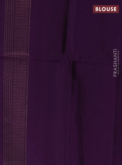 Pink & Purple Ikat Soft Silk Saree
