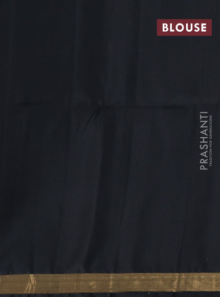 Black Ikat Soft Silk Saree
