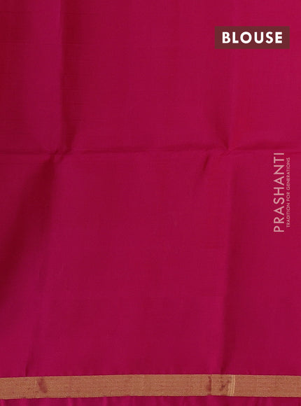 Yellow & Pink Ikat Soft Silk Saree