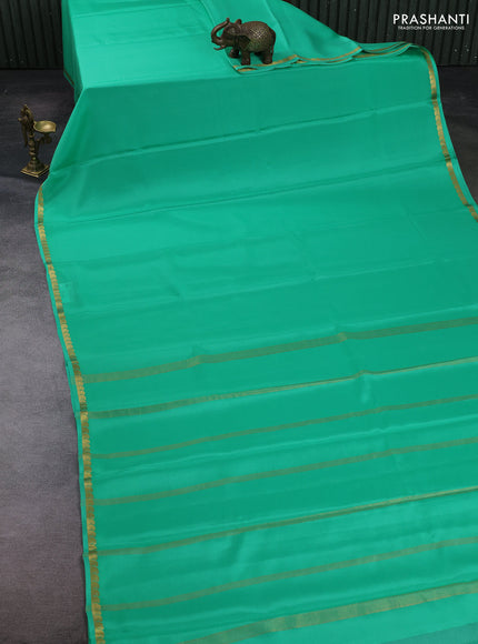 Green Mysore Silk - Embroidery Blouse