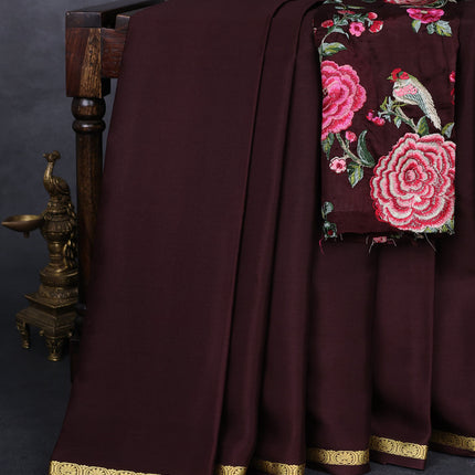 Collection image for: Embroidered Mysore Silk Sarees