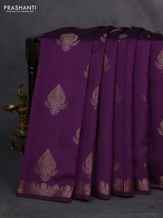 Purple Chiniya Silk - Buttas