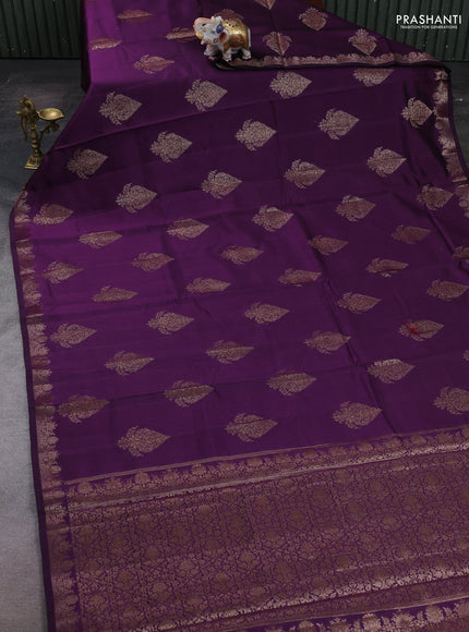 Purple Chiniya Silk - Buttas