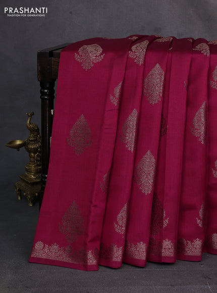 Red Chiniya Silk - Buttas