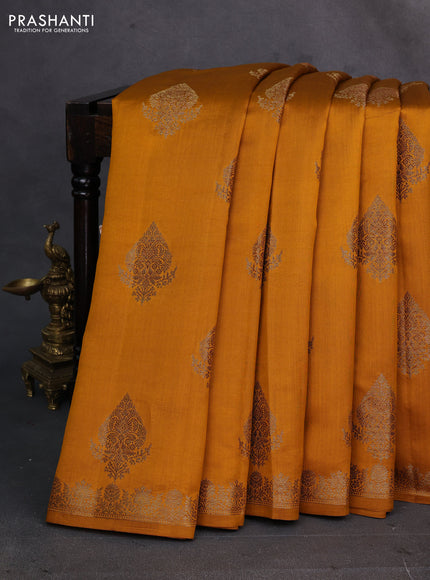 Mustard Chiniya Silk - Buttas