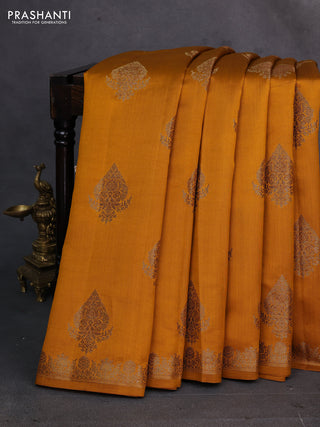 Mustard Chiniya Silk - Buttas