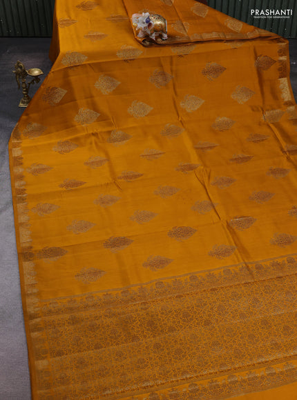 Mustard Chiniya Silk - Buttas