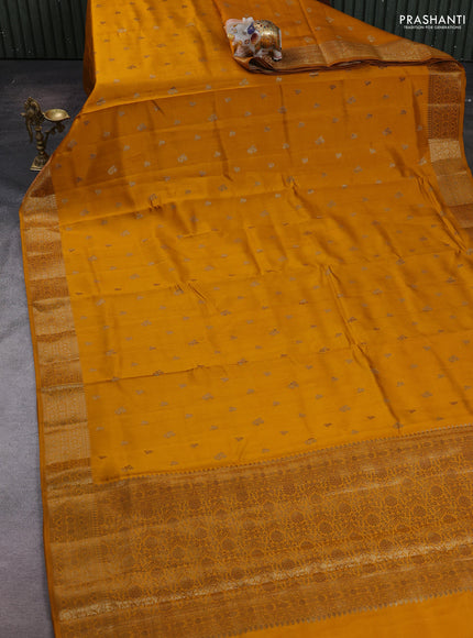 Mustard Chiniya Silk - Buttas