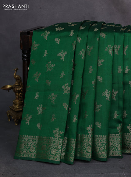 Green Chiniya Silk - Buttas