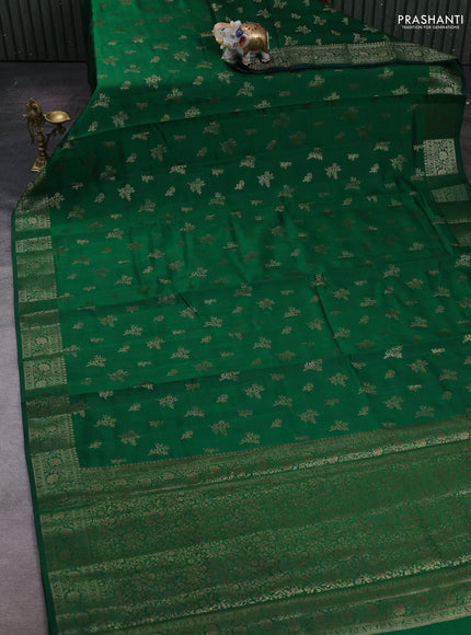 Green Chiniya Silk - Buttas