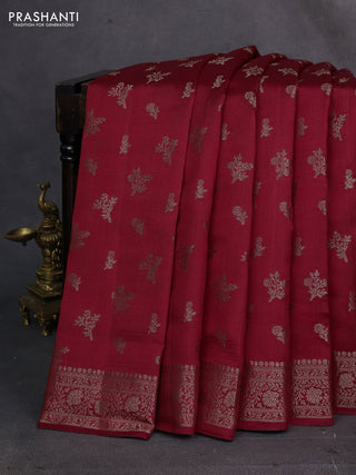 Red Chiniya Silk - Buttas