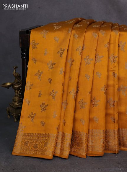 Mustard Chiniya Silk - Buttas