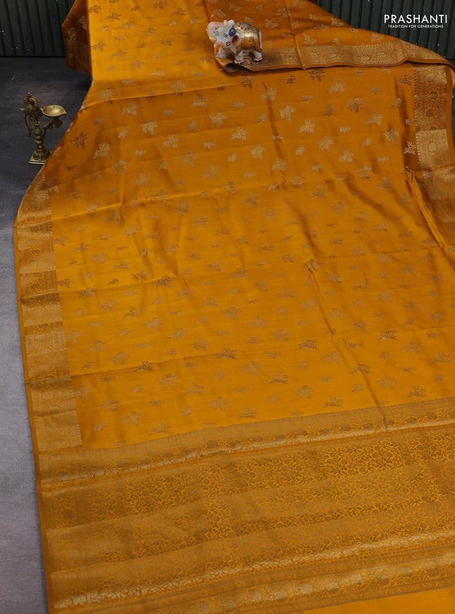 Mustard Chiniya Silk - Buttas