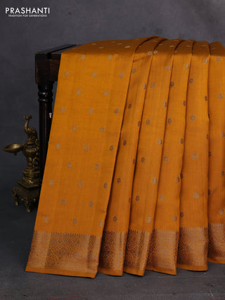 Mustard Chiniya Silk - Buttas