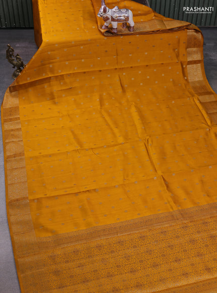Mustard Chiniya Silk - Buttas