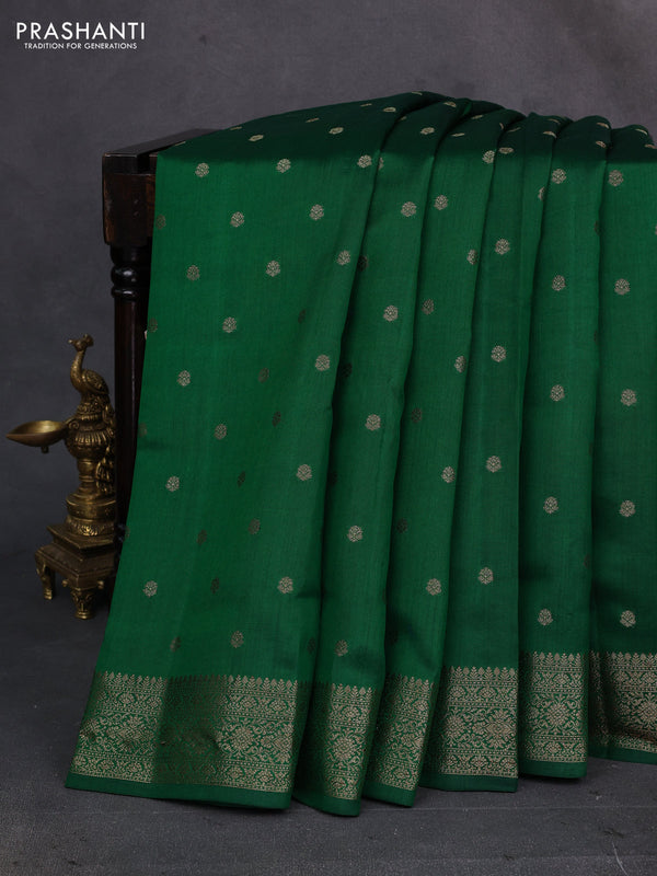 Green Chiniya Silk - Buttas