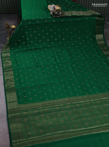 Green Chiniya Silk - Buttas
