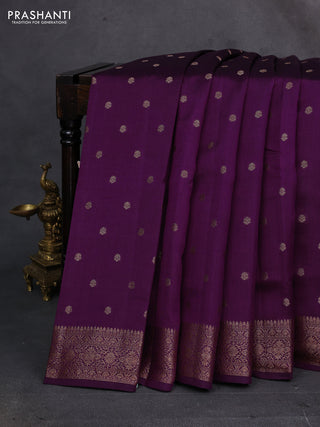 Purple Chiniya Silk - Buttas