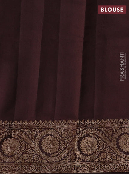 Coffee Brown Chiniya Silk - Buttas