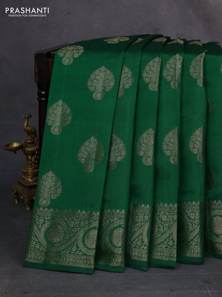 Green Chiniya Silk - Buttas
