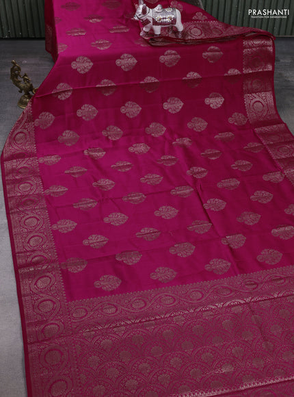 Pink Chiniya Silk - Buttas