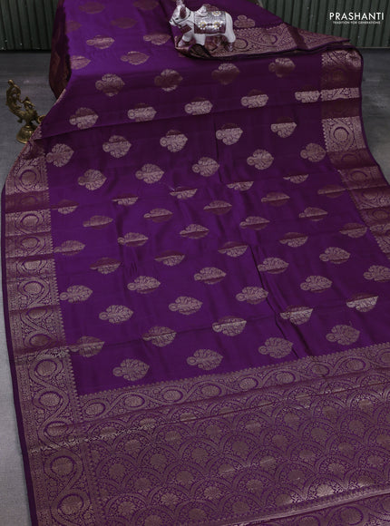 Purple Chiniya Silk - Buttas