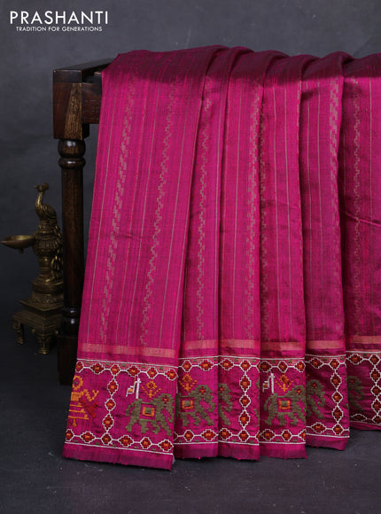 Pink Pure Dupion Silk - Embroidery