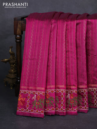 Pink Pure Dupion Silk - Embroidery
