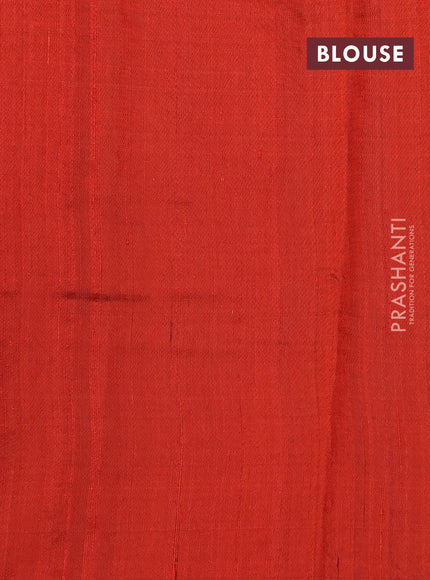 Orange Pure Dupion Silk - Embroidery