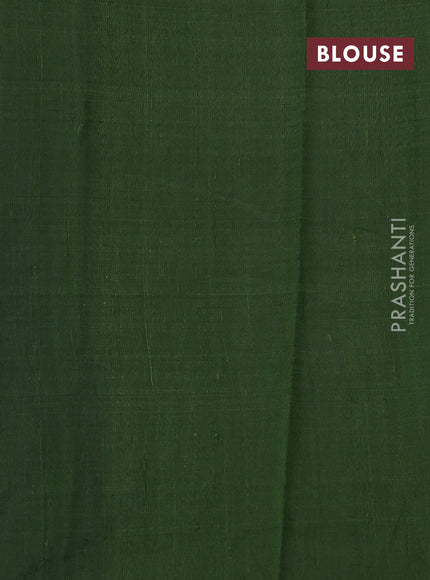 Green Pure Dupion Silk - Embroidery
