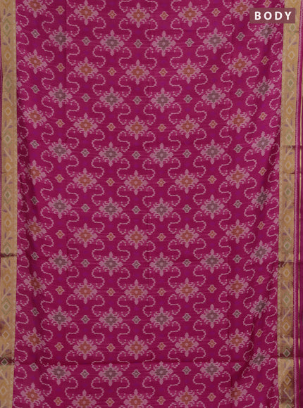 Pink Semi Dupion Saree