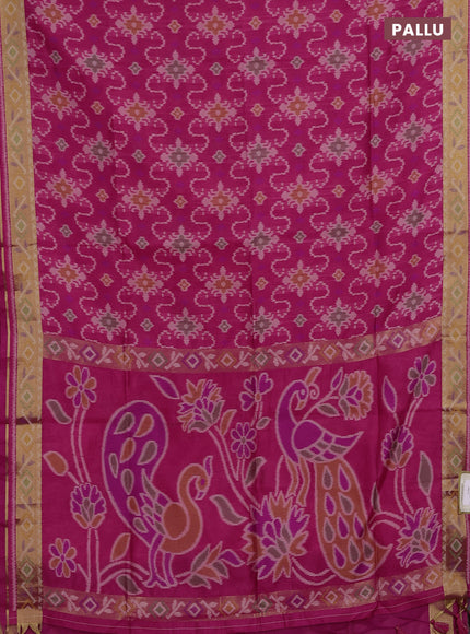 Pink Semi Dupion Saree