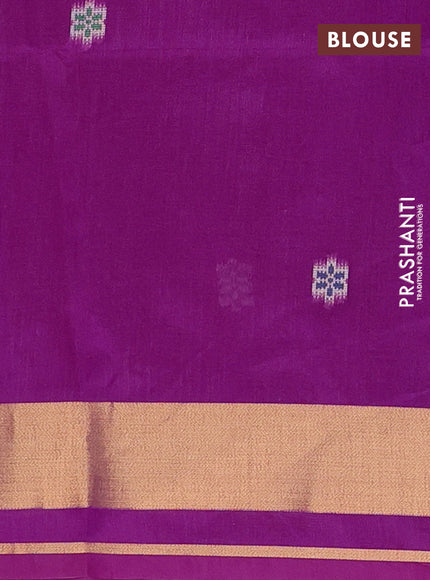 Magenta Pink Semi Dupion Saree