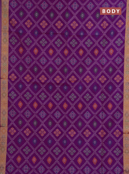 Magenta Pink Semi Dupion Saree