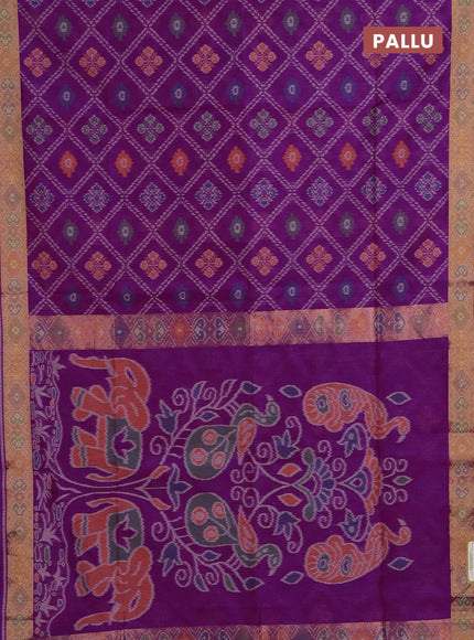 Magenta Pink Semi Dupion Saree