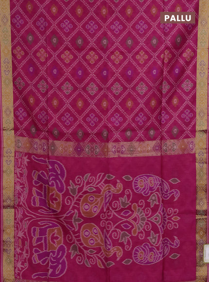 Pink Semi Dupion Saree