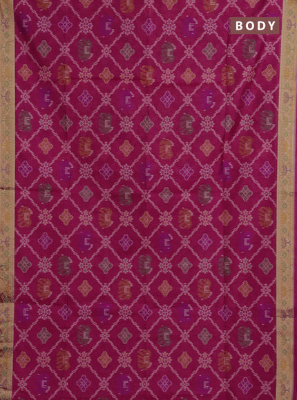 Pink Semi Dupion Saree