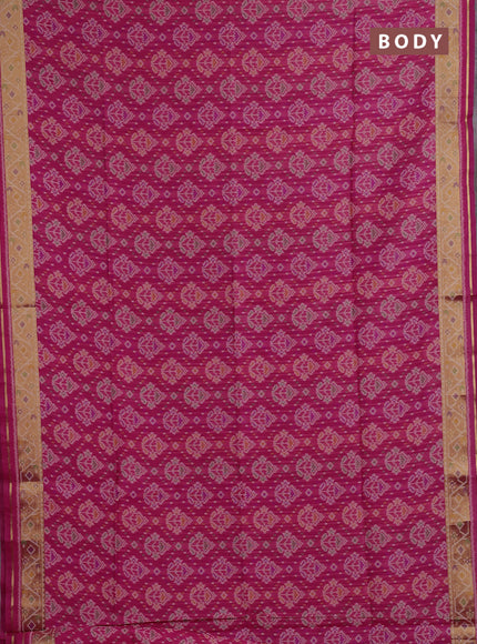 Pink Semi Dupion Saree