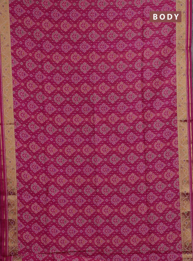 Pink Semi Dupion Saree