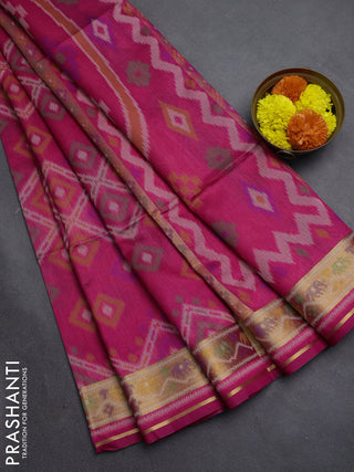 Pink Semi Dupion Saree