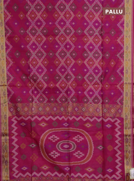 Pink Semi Dupion Saree