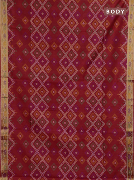 Red Semi Dupion Saree