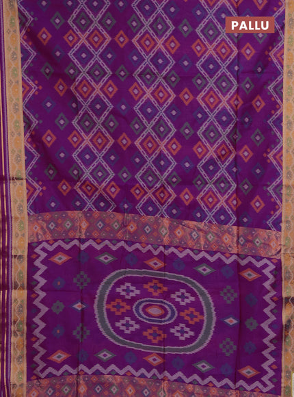 Magenta Pink Semi Dupion Saree
