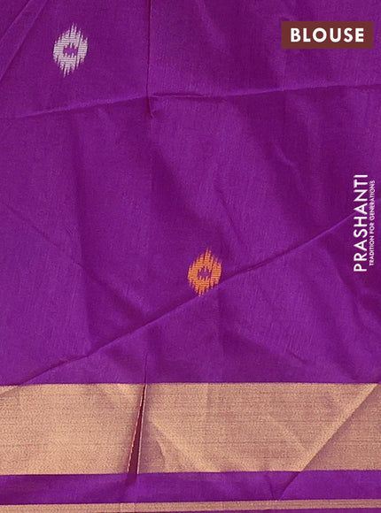 Magenta Pink Semi Dupion Saree