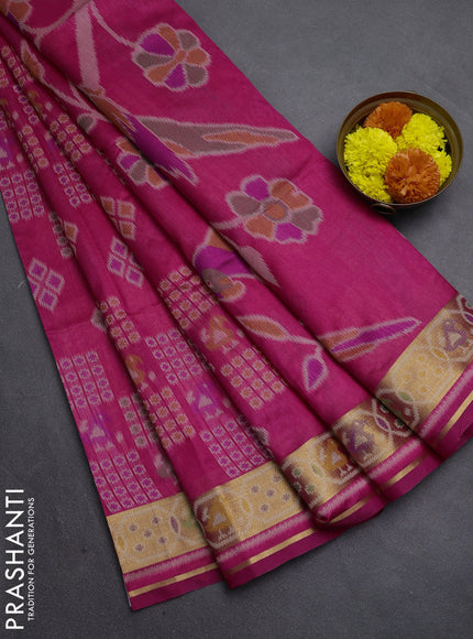 Pink Semi Dupion Saree